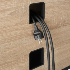 tectake TV-meubel met 4 open vakken en verstelbare plank