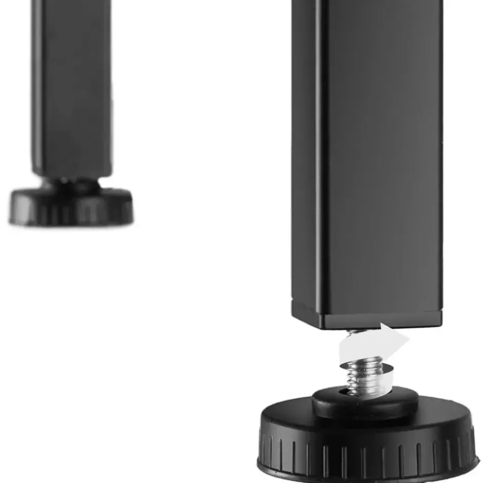 tectake TV-meubel met 4 open vakken en verstelbare plank