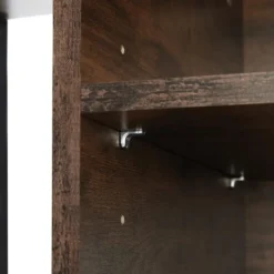 tectake TV-meubel met 4 open vakken en verstelbare plank
