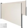 tectake Uitschuifbaar dubbel windscherm met oprolmechanisme, Beige