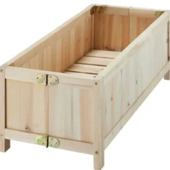 tectake - Verhoogde bak Blomster, opvouwbaar, 30l, incl. folie, 70x30x25cm