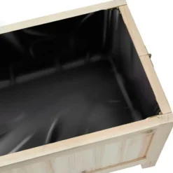 tectake - Verhoogde bak Blomster, opvouwbaar, 30l, incl. folie, 70x30x25cm