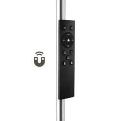 tectake Vloerlamp Prisma LED, 5 lichtmodi, 12 W, dimbaar, Zilver