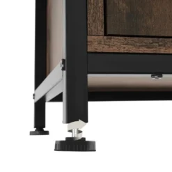 tectake Wandkast Doncaster 60x38x125cm, Industrieel Hout Donker, Rustiek