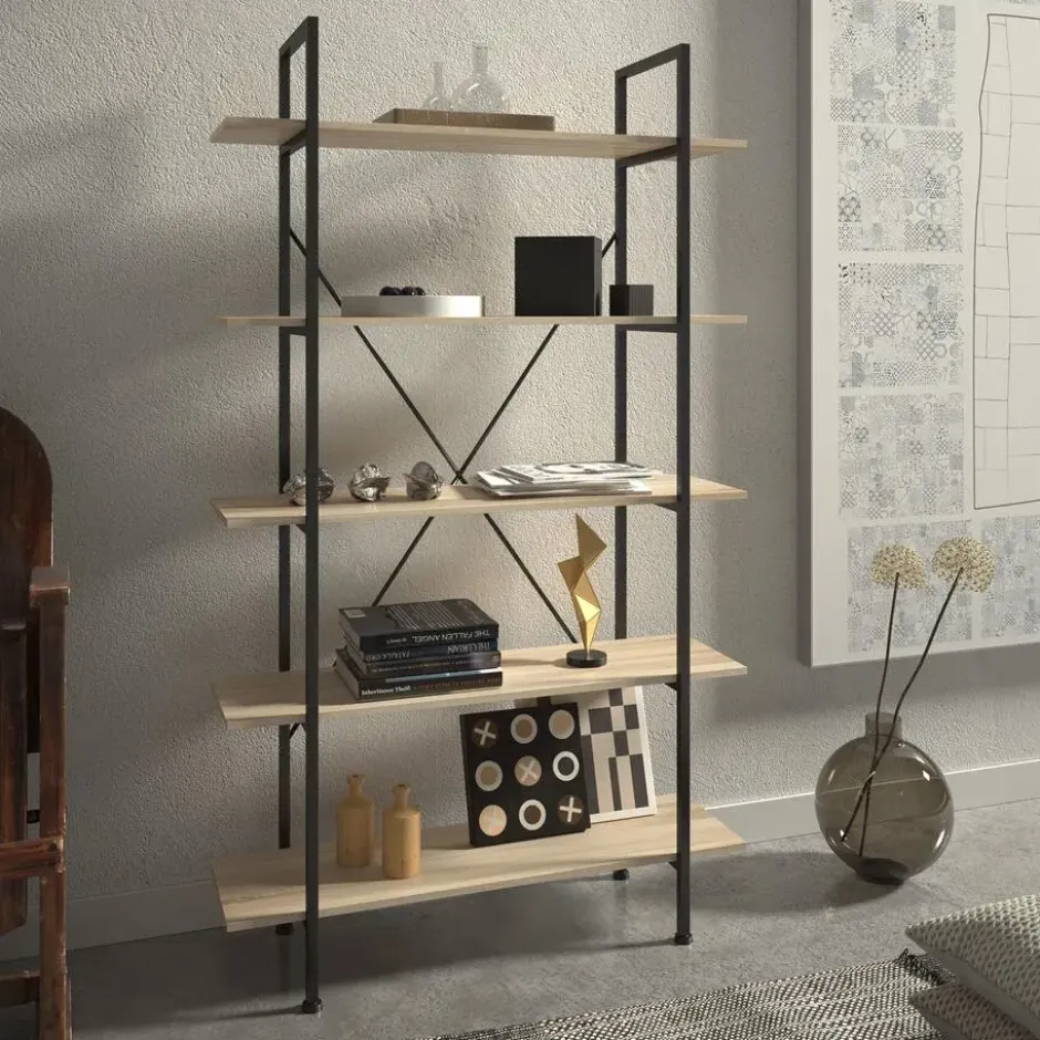 tectake Wandkast Glasgow 106 x 34,5 x 179,5cm