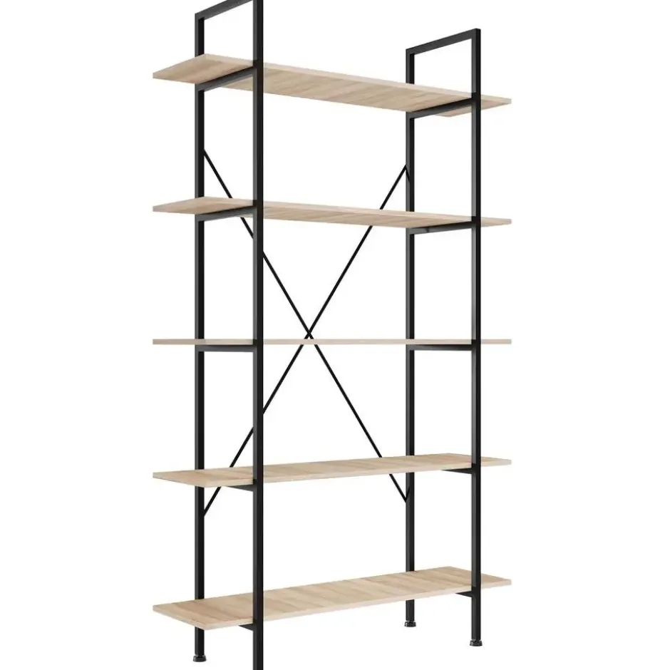 tectake Wandkast Glasgow 106 x 34,5 x 179,5cm