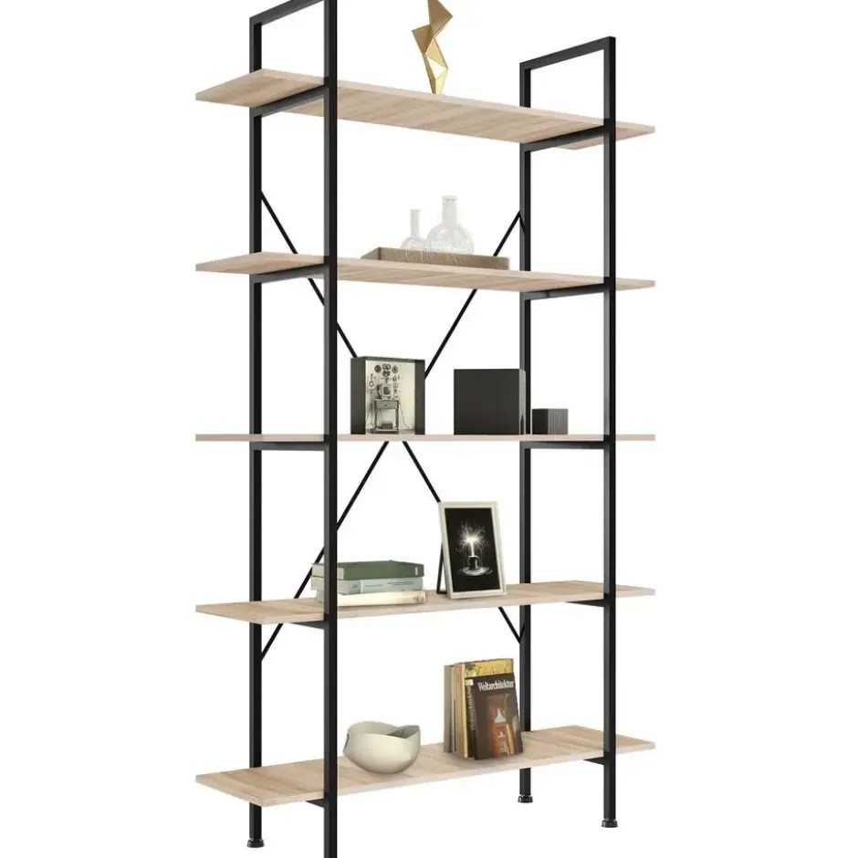 tectake Wandkast Glasgow 106 x 34,5 x 179,5cm