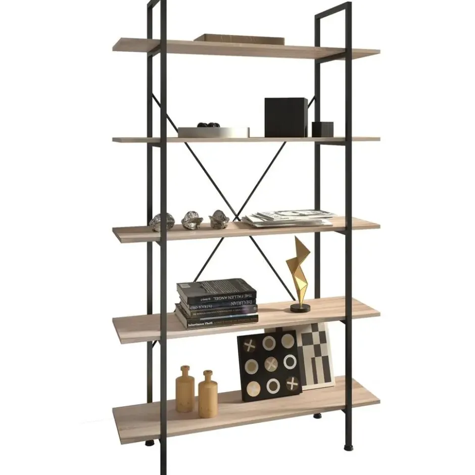 tectake Wandkast Glasgow 106 x 34,5 x 179,5cm