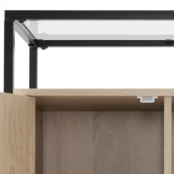 tectake Wandkastje Conventry 70x38x80,5cm, Industrieel Licht Hout, Eiken Sonoma