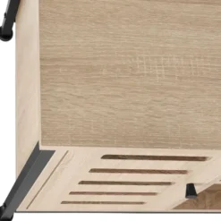 tectake Wandkast 71x32x82cm, Industrieel Licht Hout, Eiken Sonoma