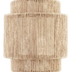 tectake Wandlamp Lignea Lux van jute in boho-stijl, 40W, Natuur