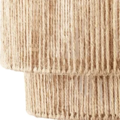 tectake Wandlamp Lignea Lux van jute in boho-stijl, 40W, Natuur