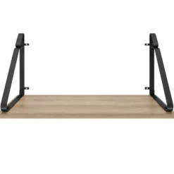 tectake 2 wandplanken Irvine, Industrieel Licht Hout, Eiken Sonoma