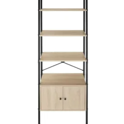tectake Wandrek Brentwood 57,5x34x173cm, Industrieel Licht Hout, Eiken Sonoma
