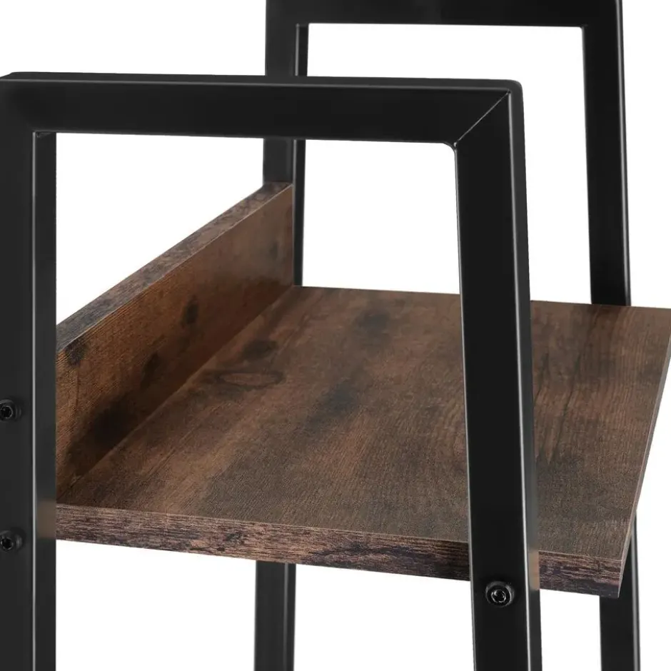 tectake Wandrek, Industrieel Hout Donker, Rustiek