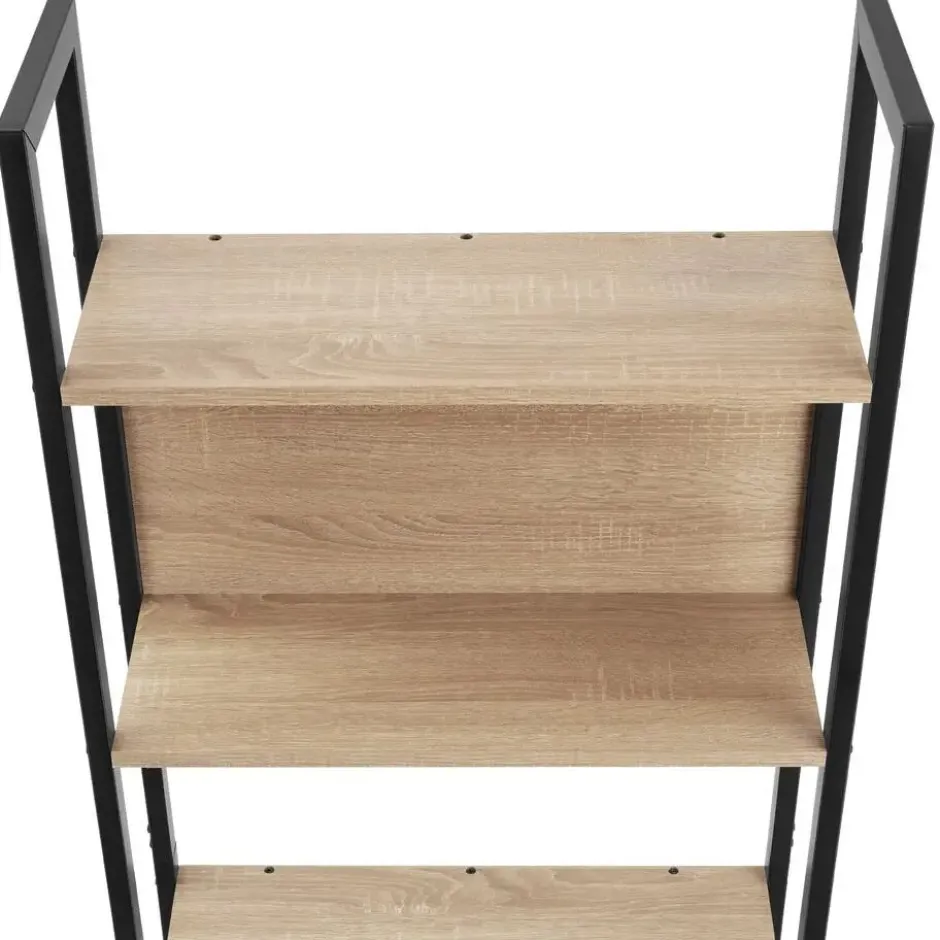 tectake Wandrek Westport 62x24x165,5cm, Industrieel Licht Hout, Eiken Sonoma