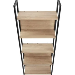 tectake Wandrek Westport 62x24x165,5cm, Industrieel Licht Hout, Eiken Sonoma