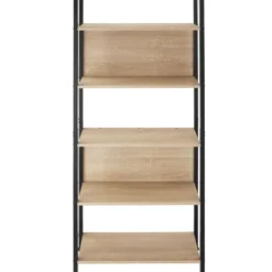 tectake Wandrek Westport 62x24x165,5cm, Industrieel Licht Hout, Eiken Sonoma