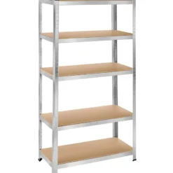 tectake Werkplaatsrek, Zilver