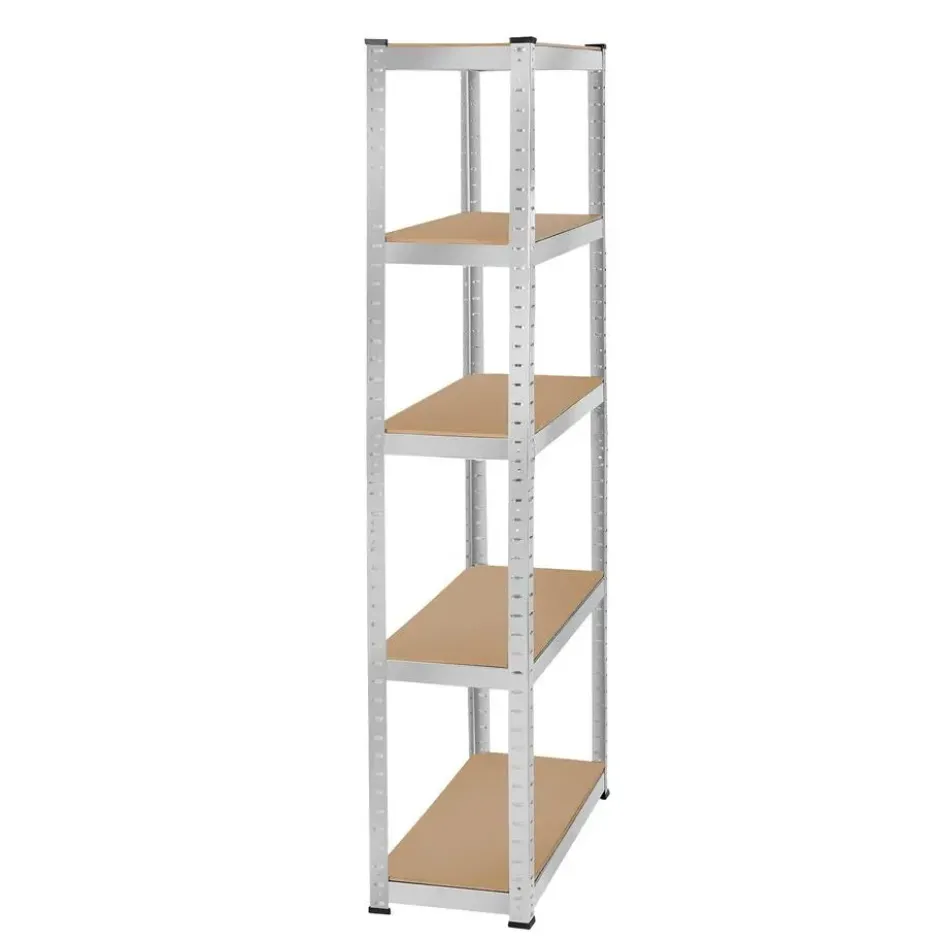 tectake Werkplaatsrek, Zilver