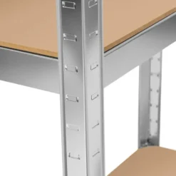 tectake Werkplaatsrek, Zilver