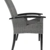 tectake Wicker stoel Rosarno, Grijs