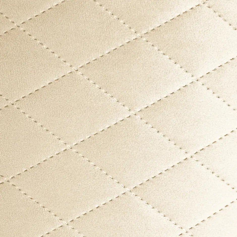tectake Zitkruk Coco gestoffeerd in fluweellook 300kg met opbergruimte, Crème