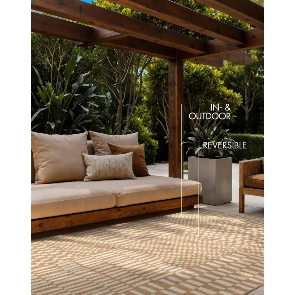 Ted Baker Buitenkleed Haringey Jute Wit - 200x300 CM