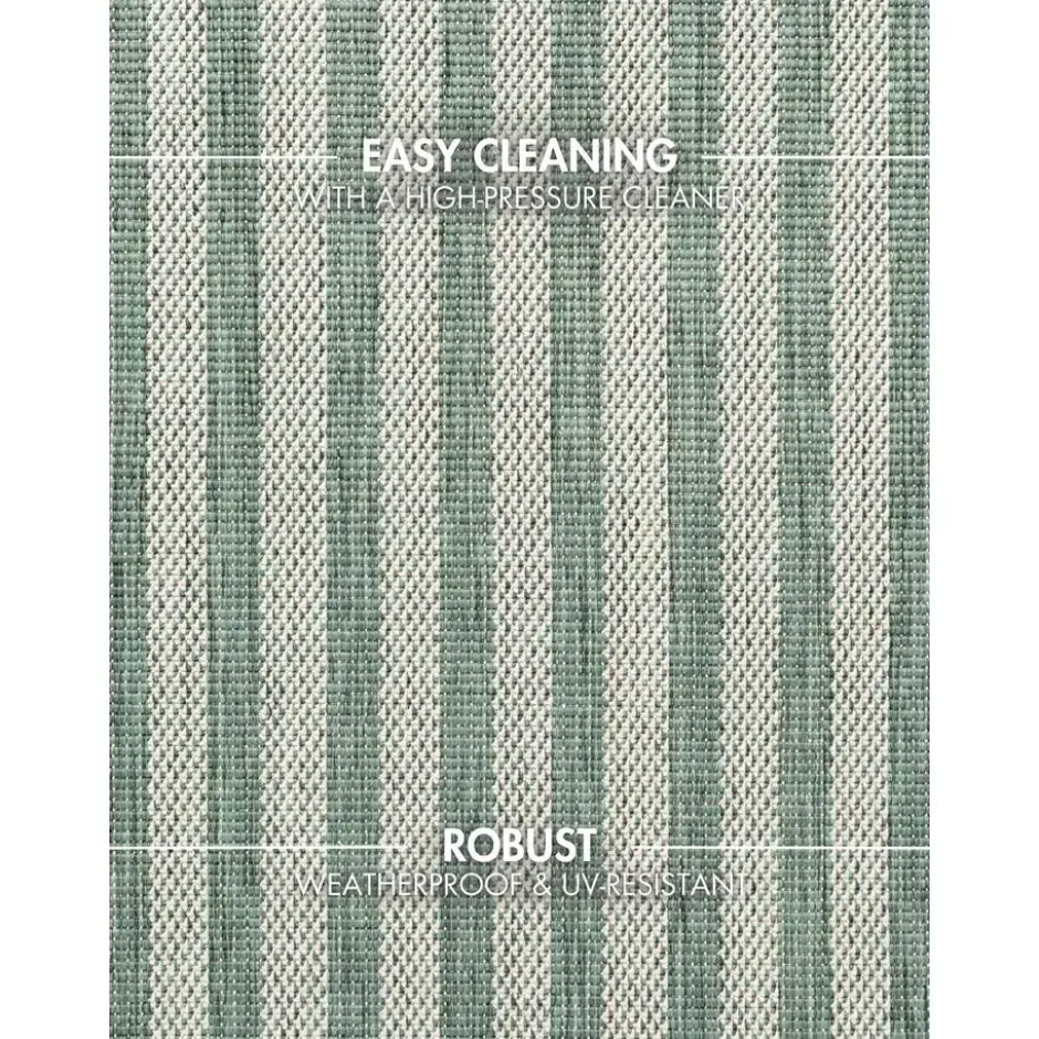 Ted Baker Buitenkleed Haringey Groen Wit - 120x170 CM