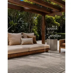 Ted Baker Buitenkleed Haringey Grijs Wit - 120x170 CM