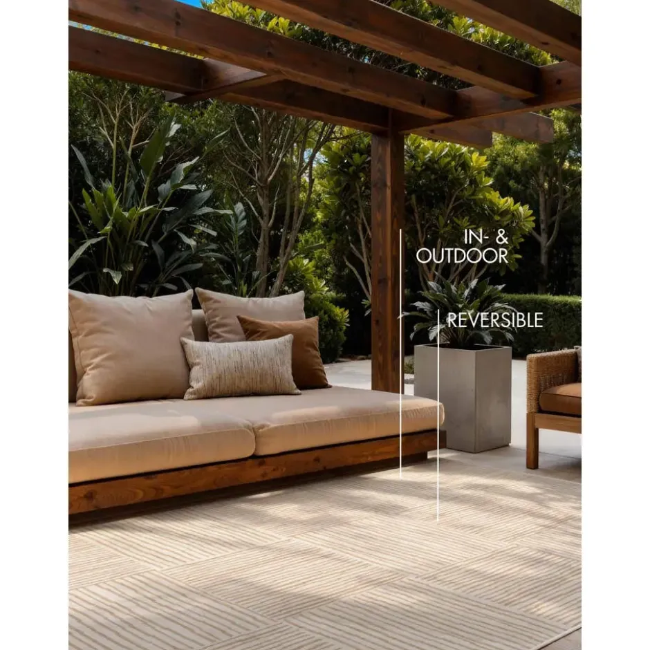 Ted Baker Buitenkleed Haringey Jute Wit - 200x300 CM