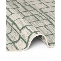 Ted Baker Rond Buitenkleed Haringey Groen Wit - 200 CM Ø