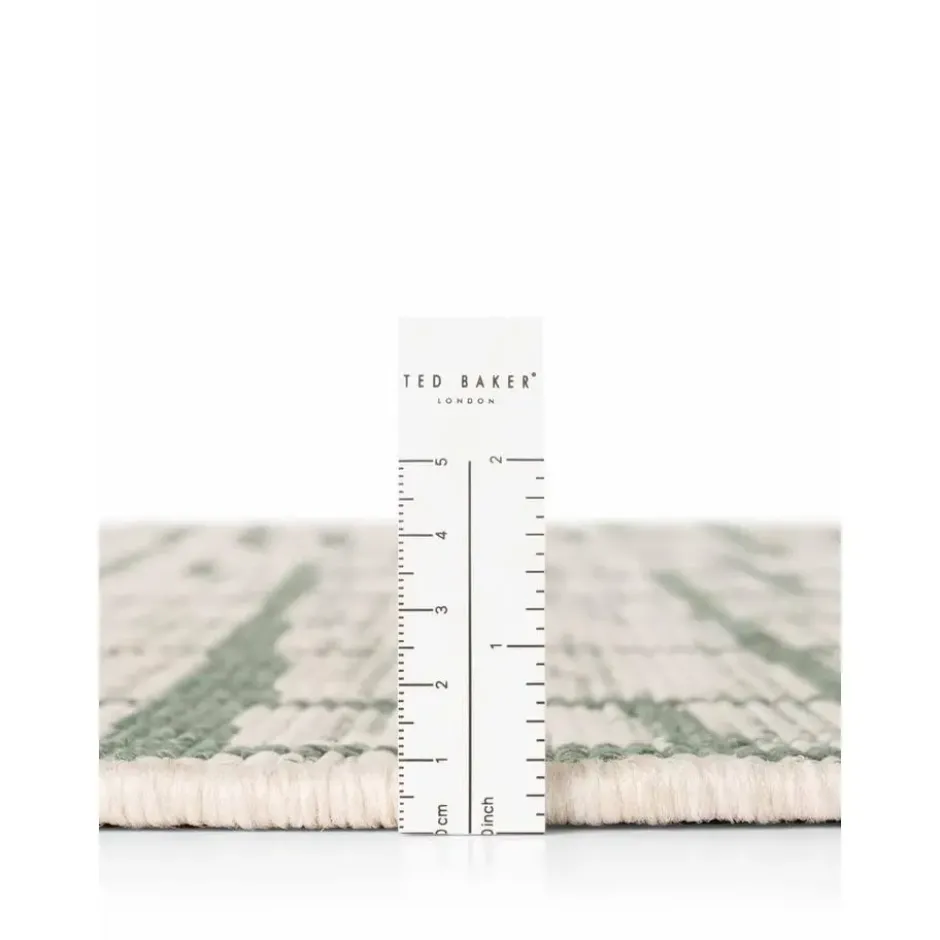 Ted Baker Rond Buitenkleed Haringey Groen Wit - 200 CM Ø