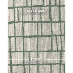 Ted Baker Rond Buitenkleed Haringey Groen Wit - 200 CM Ø