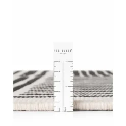 Ted Baker Rond Buitenkleed Haringey Zwart Wit - 160 CM Ø