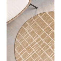 Ted Baker Rond Buitenkleed Haringey Jute Wit - 160 CM Ø