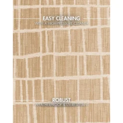 Ted Baker Rond Buitenkleed Haringey Jute Wit - 160 CM Ø