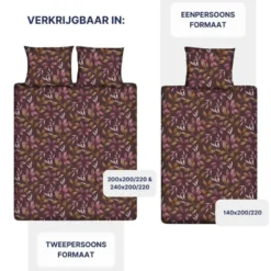 Ten Cate Katoenen Dekbedovertrek - 240x200/220 cm - Kendra