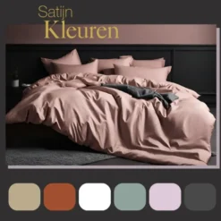 Ten Cate Premium Katoensatijnen Dekbedovertrek 200x200/220 - Blush