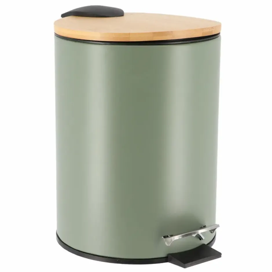 Tendance Badkamer prullenbak Bamboo vibe - soft close - 3 ltr