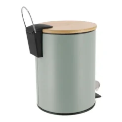 Tendance Badkamer prullenbak Bamboo vibe - soft close - 3 ltr