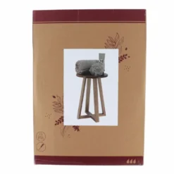Tendance Bijzet krukje - donkerbruin - acacia hout - D30 x H43 cm