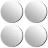 Tendance Plak spiegels - 4x - glas - zelfklevend - 20 cm - rond