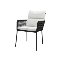 Teresa dining rope tuinstoel - Black