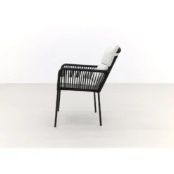 Teresa dining rope tuinstoel - Black