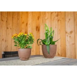Ter Steege Plantenpot - terra bruin - kunststof - 33 x 29 cm