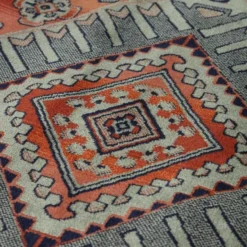 Tier Vintage vloerkleed Khepera groen met franjes - 300 x 200 cm