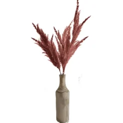 TopArt Pampasgras kunst pluim steel/tak - oudroze - 100 cm