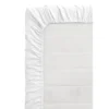 Topper hoeslaken - Percale katoen - wit - 160x200 cm