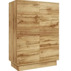Toro-Hoge kast met 2 deuren in eikenlook